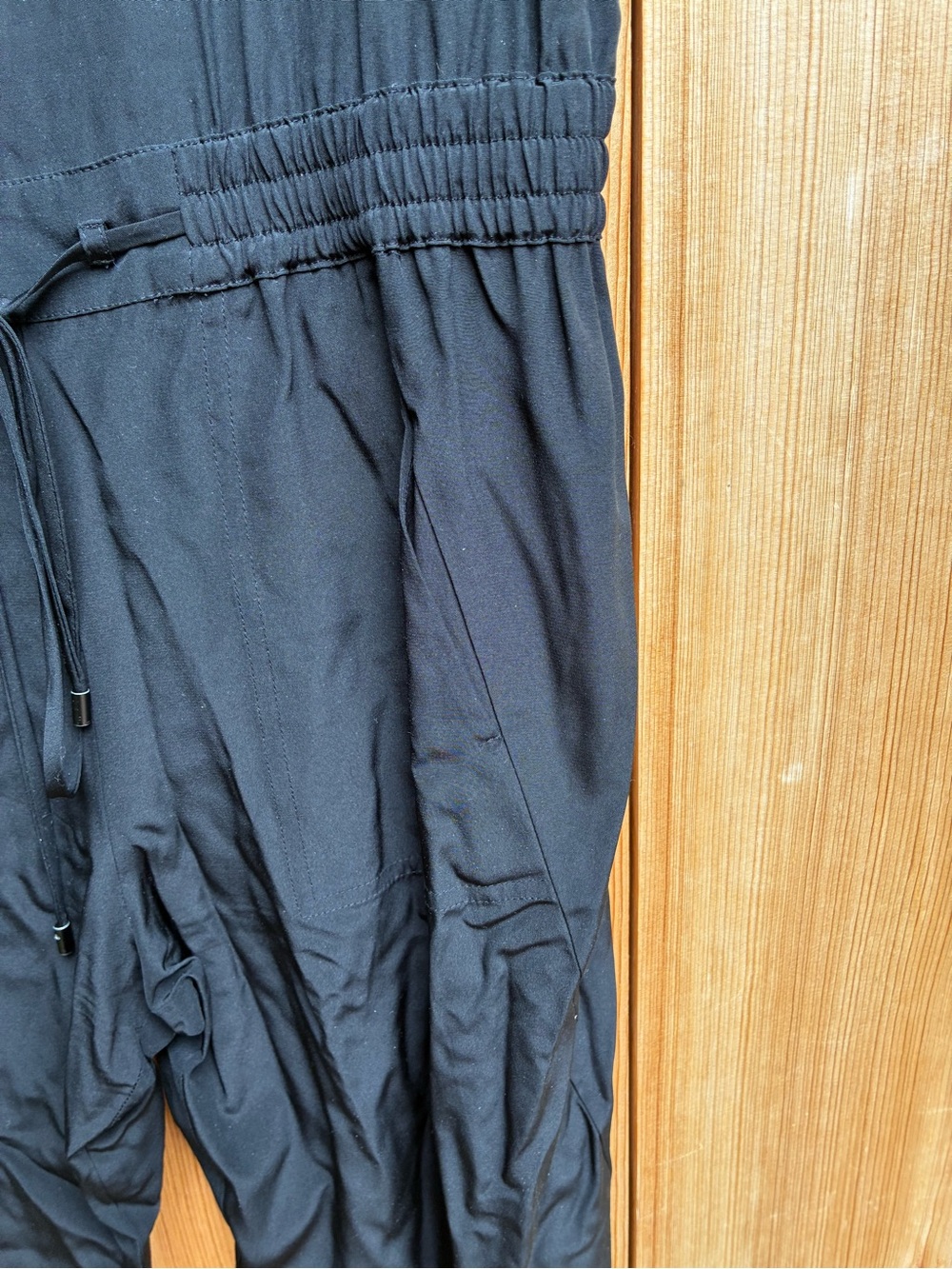 VINCE Silk Sleeveless Jumpsuit Color Black Size US 4 - Picture 4 of 9